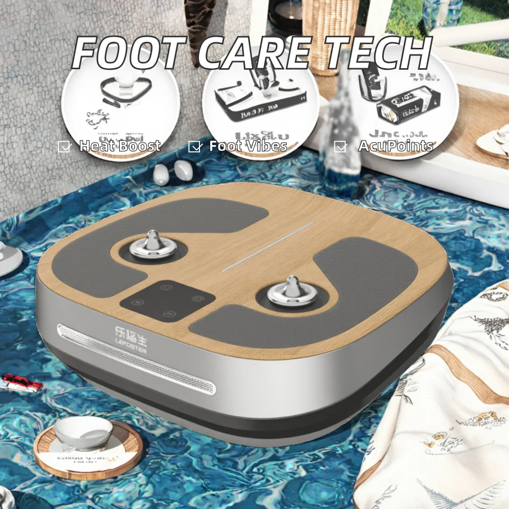Heating Vibrating Acupoint Selecting Foot Massage Tapping Therapy for Illness Selecting Acupoints Foot Massager