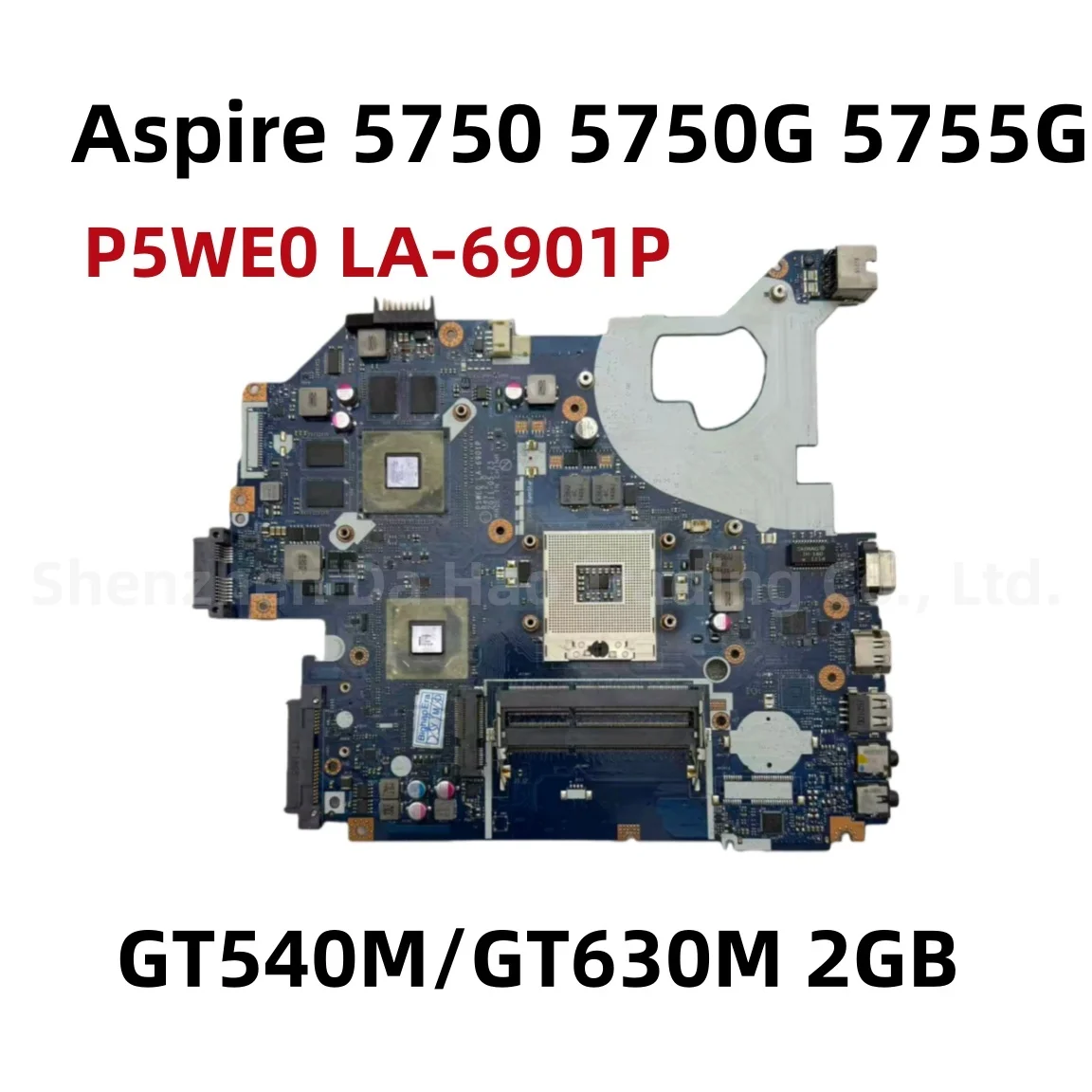 P5WE0 LA-6901P MBR9702003 For Acer Aspire 5750 5750G 5755G Laptop Motherboard HM65 DDR3 UMA/GT540M/GT630M 2GB GPU 100% Tested