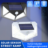 1-8 Kits Solar wall lights Outdoor 100 LED Motion Sensor 270° Range 3 Modes Wireless Energy Saver for Yard, Garden, Lawn, Patio