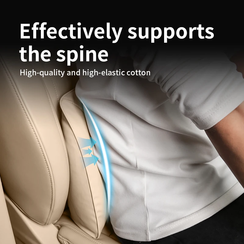 

Car Neck Pillow For Toyota Alphard/Vellfire Protective Lumbar Back Car Headrest Cushion Relieve Stress Nappa leather Headrest