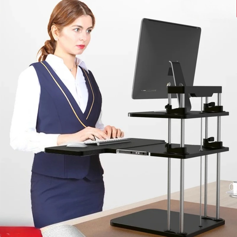 Adjustable Standing Desk Converter: Ergonomic Lift Platform for Computer Workstation, Sit-Stand Home Office Posture Support