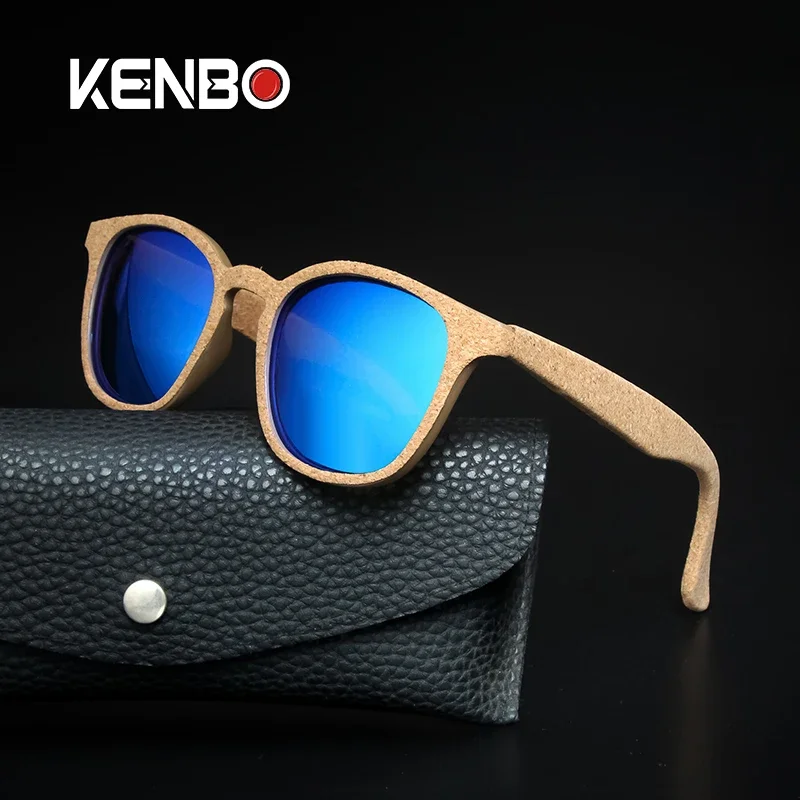 

KenboWood Grain Square Polarized Sunglasses Men Women Fashion Vintage Luxury Designer Sun Glasses Driving Fishing UV400 Eyewear