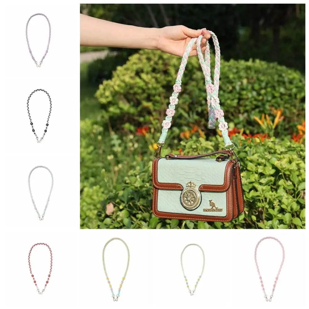 

Плетеный чехол для телефона в стиле бохо с цветами ромашки, ручной работы, вязаный крючком, макраме, ремешок для сумки, корейский стиль, аксессуары для рукоделия DIY