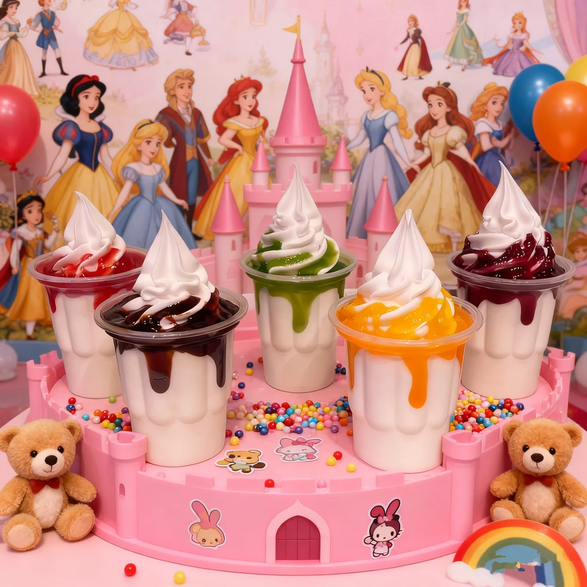14 سنتيمتر بولي يوريثان واقعية مثلجات الآيس كريم وهمية بارفيه مع المربى تسلق الحلوى عرض للتصوير ديكور حفلات متجر نافذة الدعامة