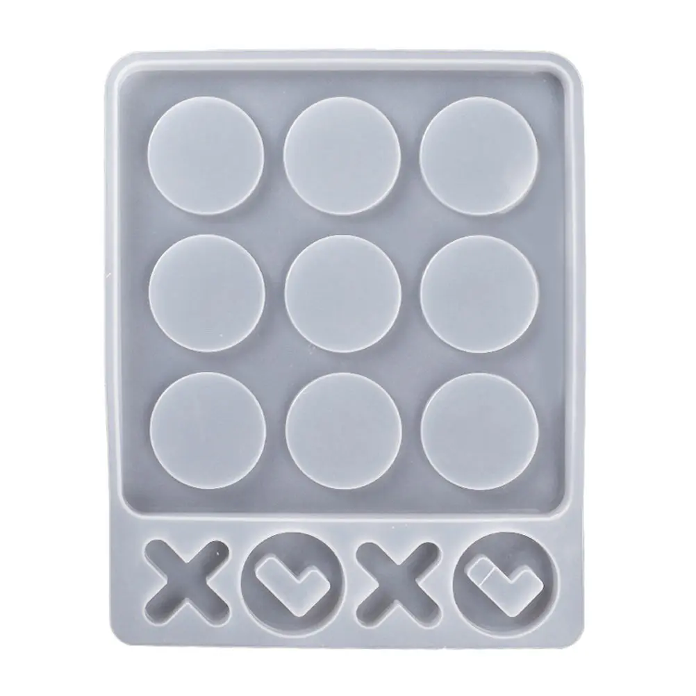 

1 pc Creative Toe Mold For Diy Resin Crafts Durable Smooth Silicone Chess Mold Reusable Table Game Board White