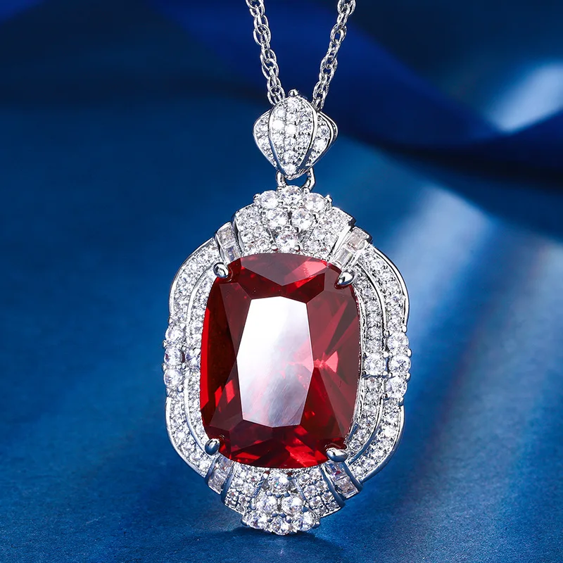 New Jewelry Gold-Plated Jade Fat Rectangular Elegant Light Luxury Pendant 15*20