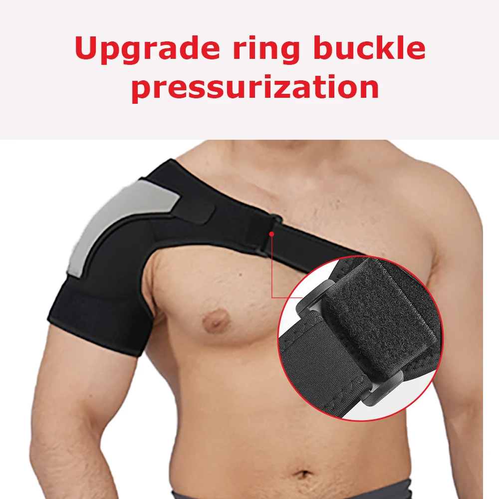 Adjustable Shoulder Brace for Rotator Cuff and AC Joint Pain Relief-Compression Sleeve Dislocated Sholder for Men and Women