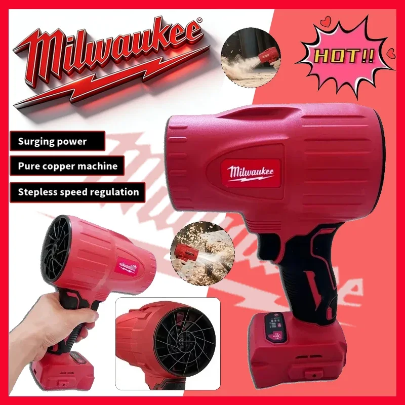 

Milwaukee 22000RPM Brushless Air Handheld Violent Fan Blower Cordless Turbo Fan Dryer 20V 18V Rechargeable Dust Blowing Tool