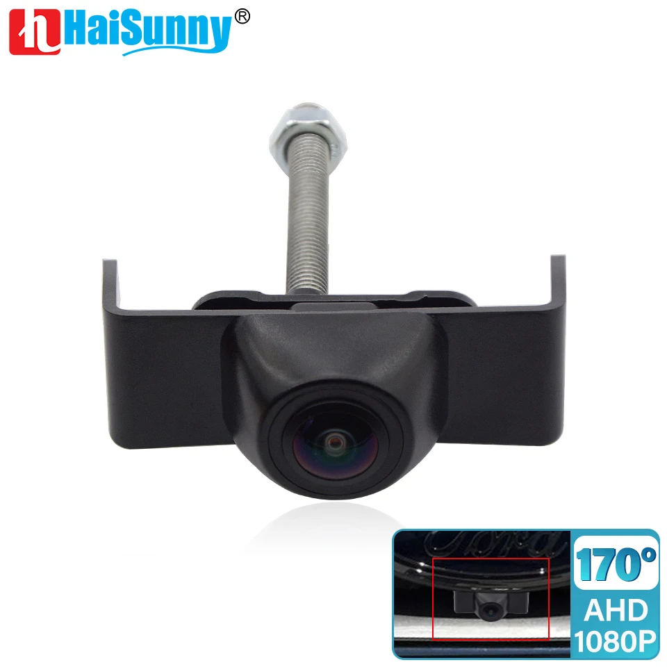 AHD 1920*1080P kamera samochodowa monitorująca strefę przednią dla Ford Edge 2015 2016 2017 2018 przedni grill kamera 170 ° Fisheye CCD CVBS Night Vision