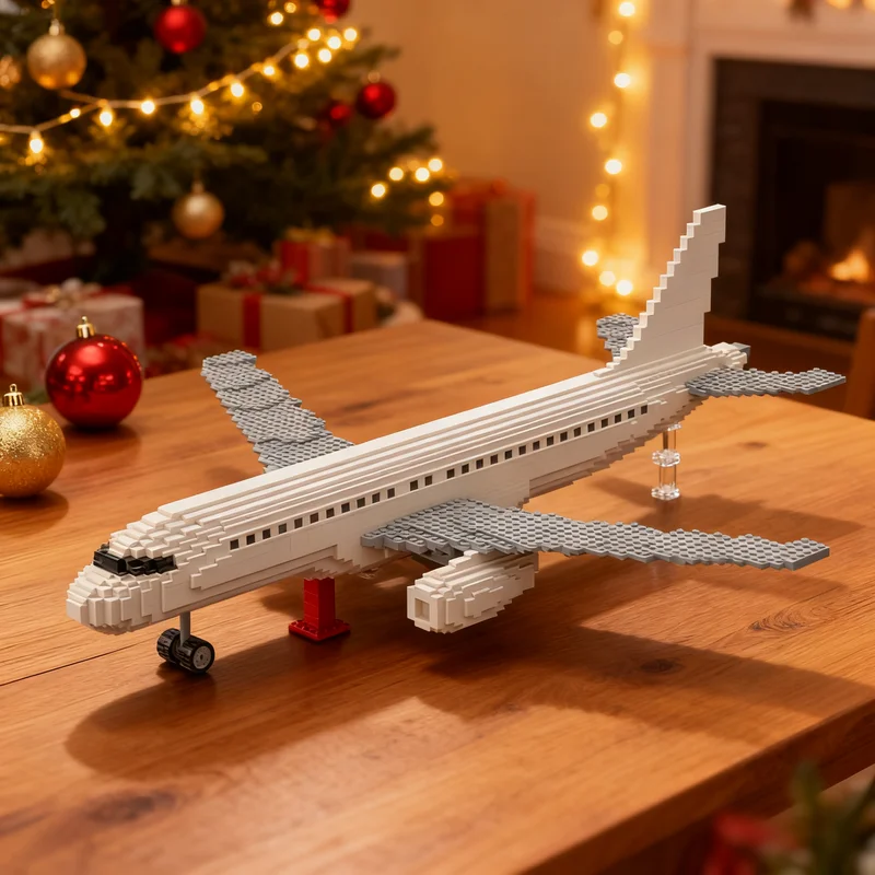 3715pcs MOC City Airport Airbuss A320 Model Christmas Gift Interior Decoration Craft Decorative Ornament For Bookshelf Display