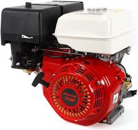15 HP Petrol Engine, 4 Stroke 420CC 9.7 KW Single Cylinder Heavy Duty Engine, Stand-Up Kart Engine, Industrial Engine