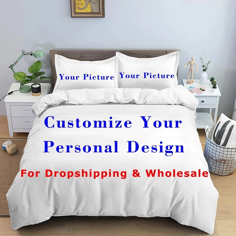 

Custom Printed Bedding Sets, Exquisite Bed Supplies Set, Duvet Cover, Comforter, Luxury Birthday Gift