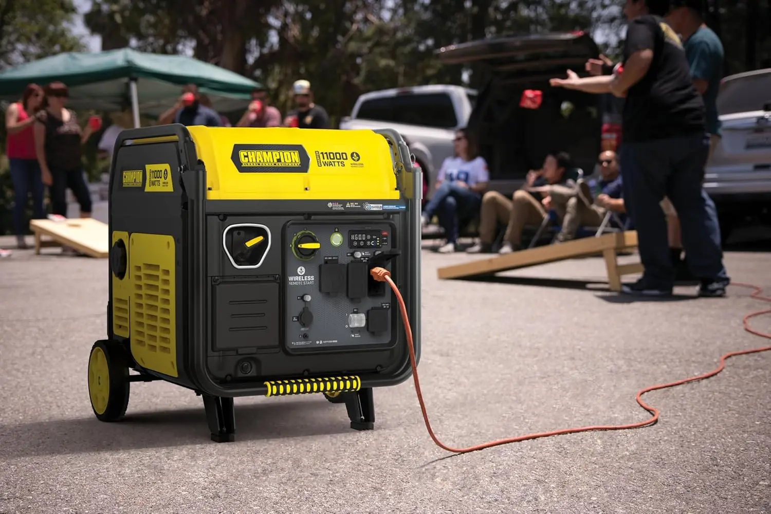 11,000-Watt Wireless Remote Start Home Backup Portable Inverter Generator with Quiet Technology and CO Shield