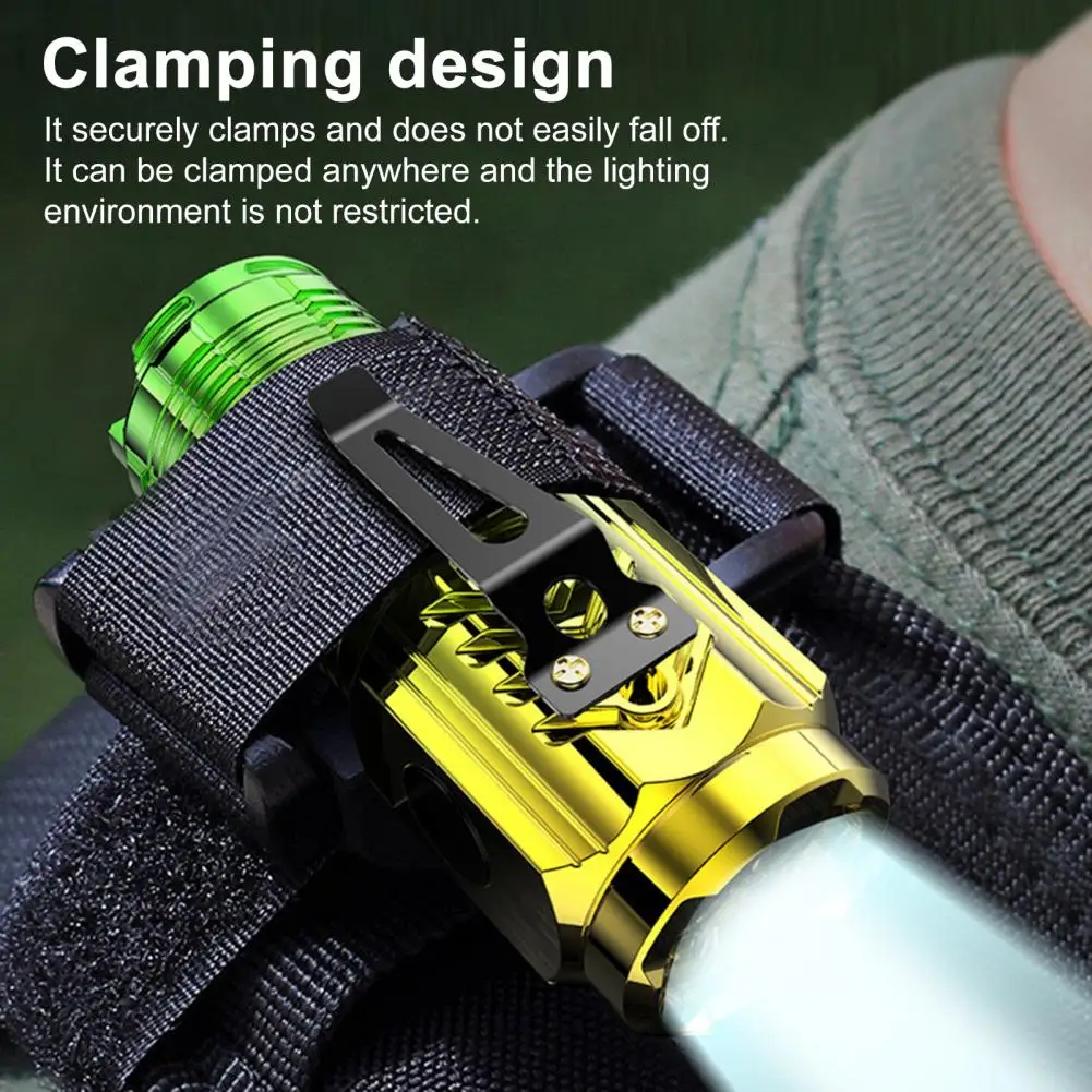 

3-LED Mini Flashlight Type-C LED Torch with Magnetic Clip Waterproof Portable Emergency Light Lightweight Work Light for Outdoor