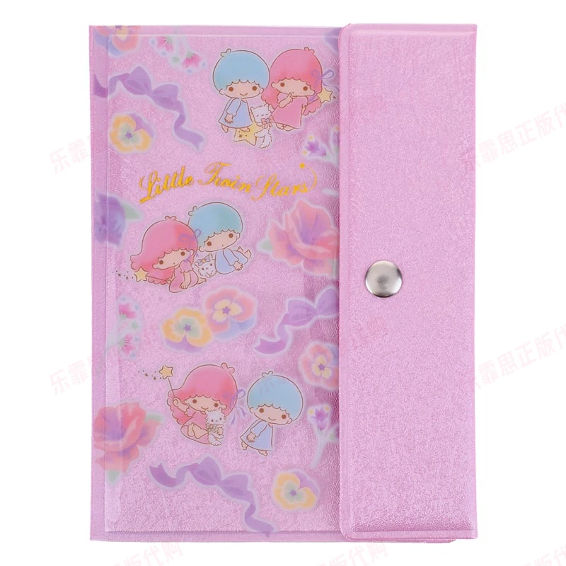 Original Sanrio Melody Kitty Cinnamoroll Multifunctional Pu Passport Card Documents Storage Sleeve Anime Figure Toy for Children