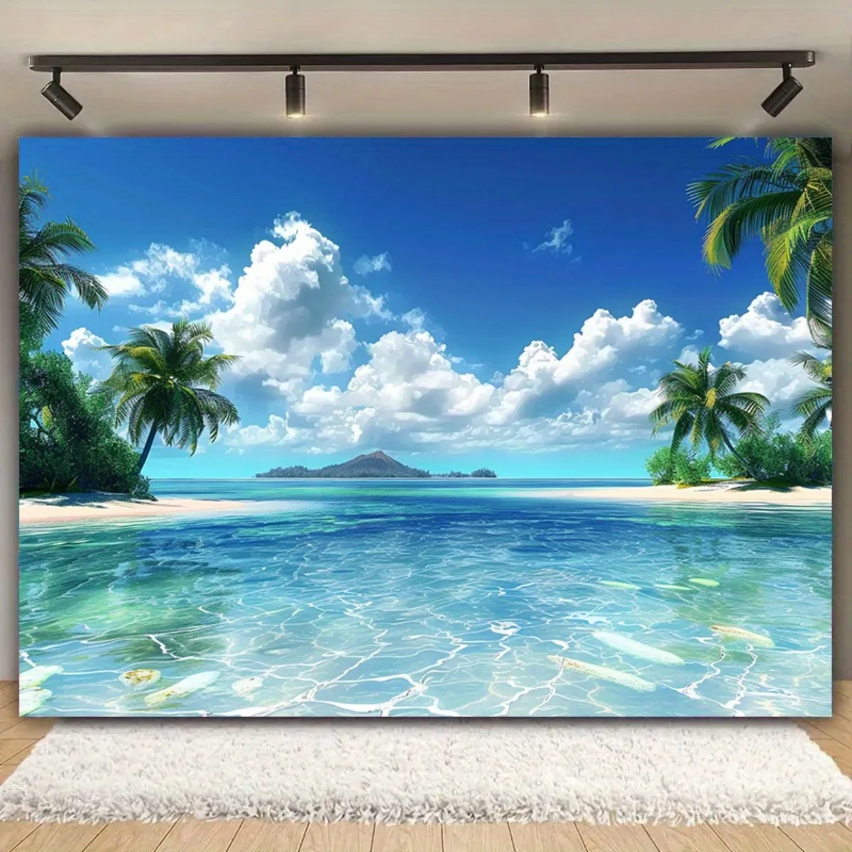 Tropical Beach Backdrop Polyester Photography Studio Prop Party Decor home decor aesthetic 180x320cm71x126in
