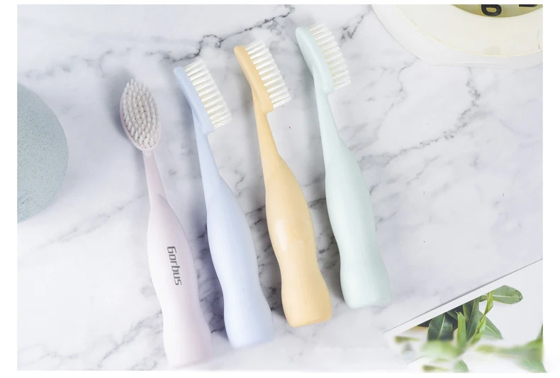 Large head toothbrush with high appearance, soft bristles for cleaning, wide head, cute couple, high-end adult