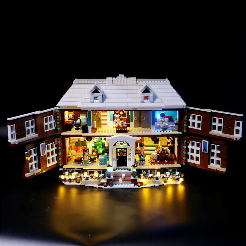 Led Lighting Kit For 21330 Kevin Home Alone House With Light Ideas Architecture Assemble DIY Toy Led Bricks (Only Led Light Kit)