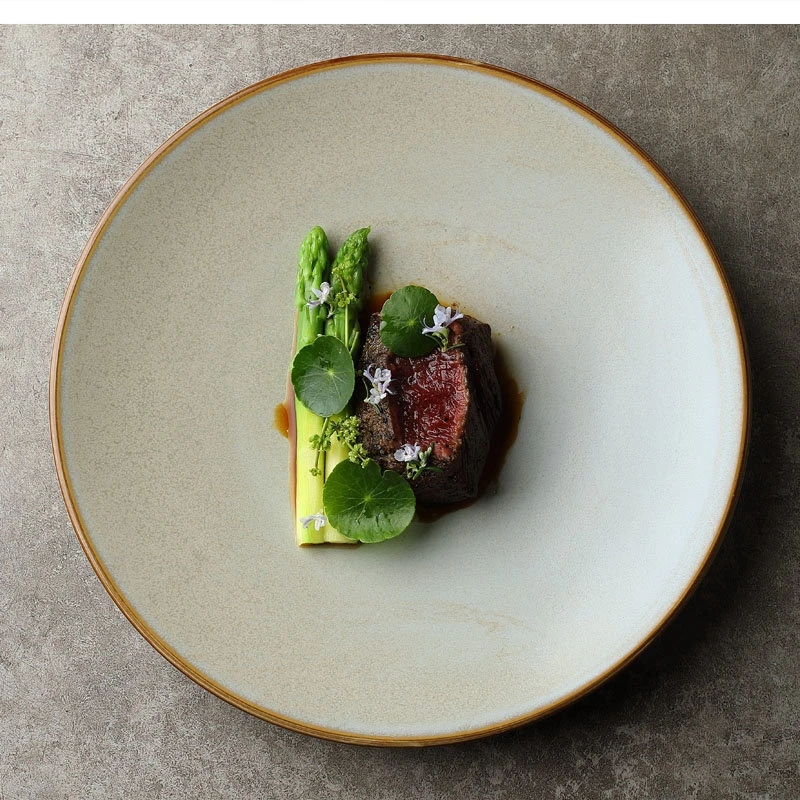 

11-дюймовый стейк, бытовой круглый ресторан, основной курс, макароны Senior Sense