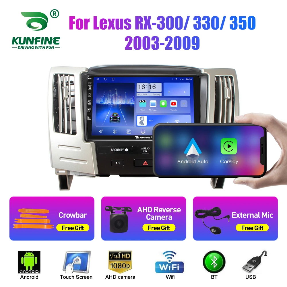 

2Din Android Car Radio For Lexus RX-300 2003-2009 Audio Multimedia Player Carplay GPS Navigation Stereo Audio Head Unit Carplay