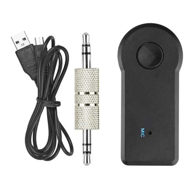 

Portable Car Wireless Audio Adapter Receiver Transmitter Converter Hands-Free Car Kit Aux Connector For Speakers Audio Equipment