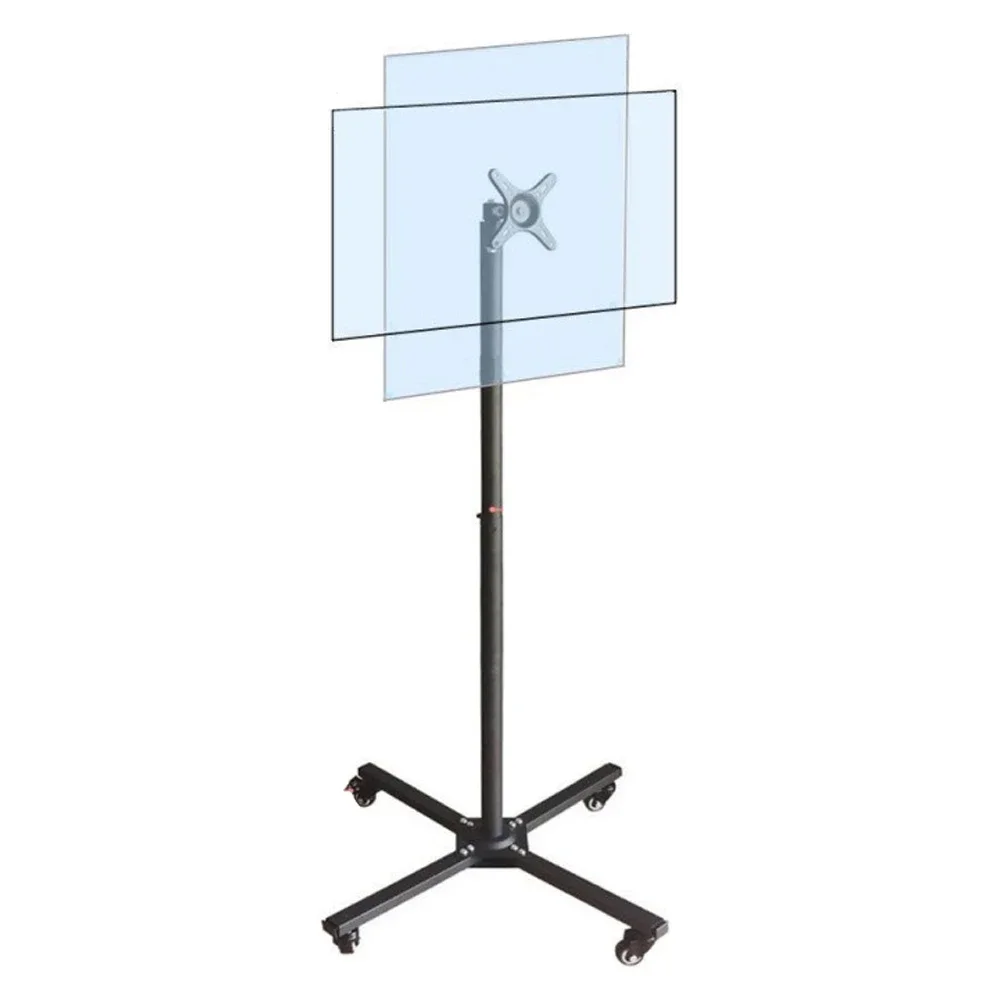 10-32 inch TV mobile trolley horizontal and vertical screen rotating live broadcast machine bracket universal floor stand