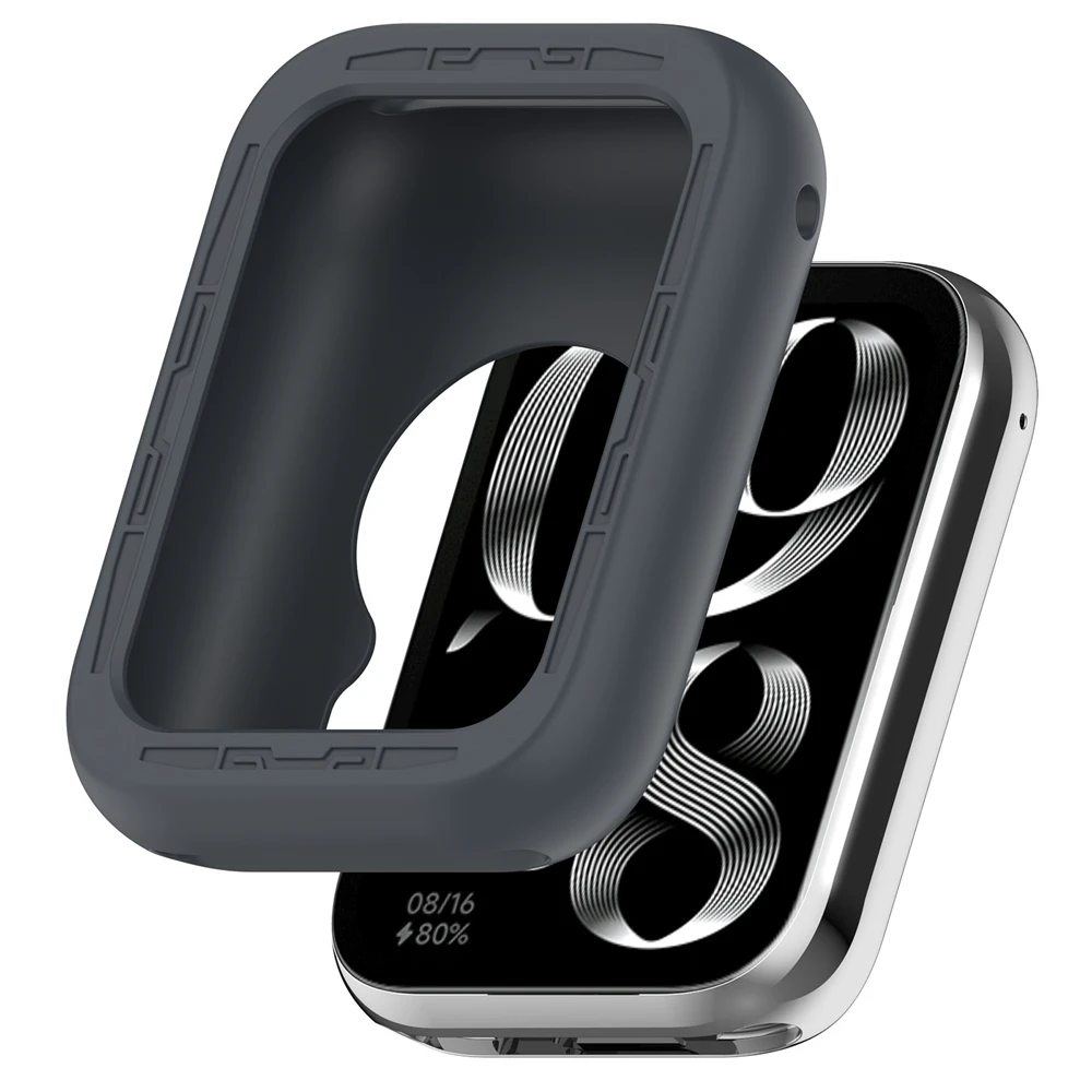 샤오미 미 밴드 8 프로용 실리콘 케이스 커버, 보호대 범퍼 케이스