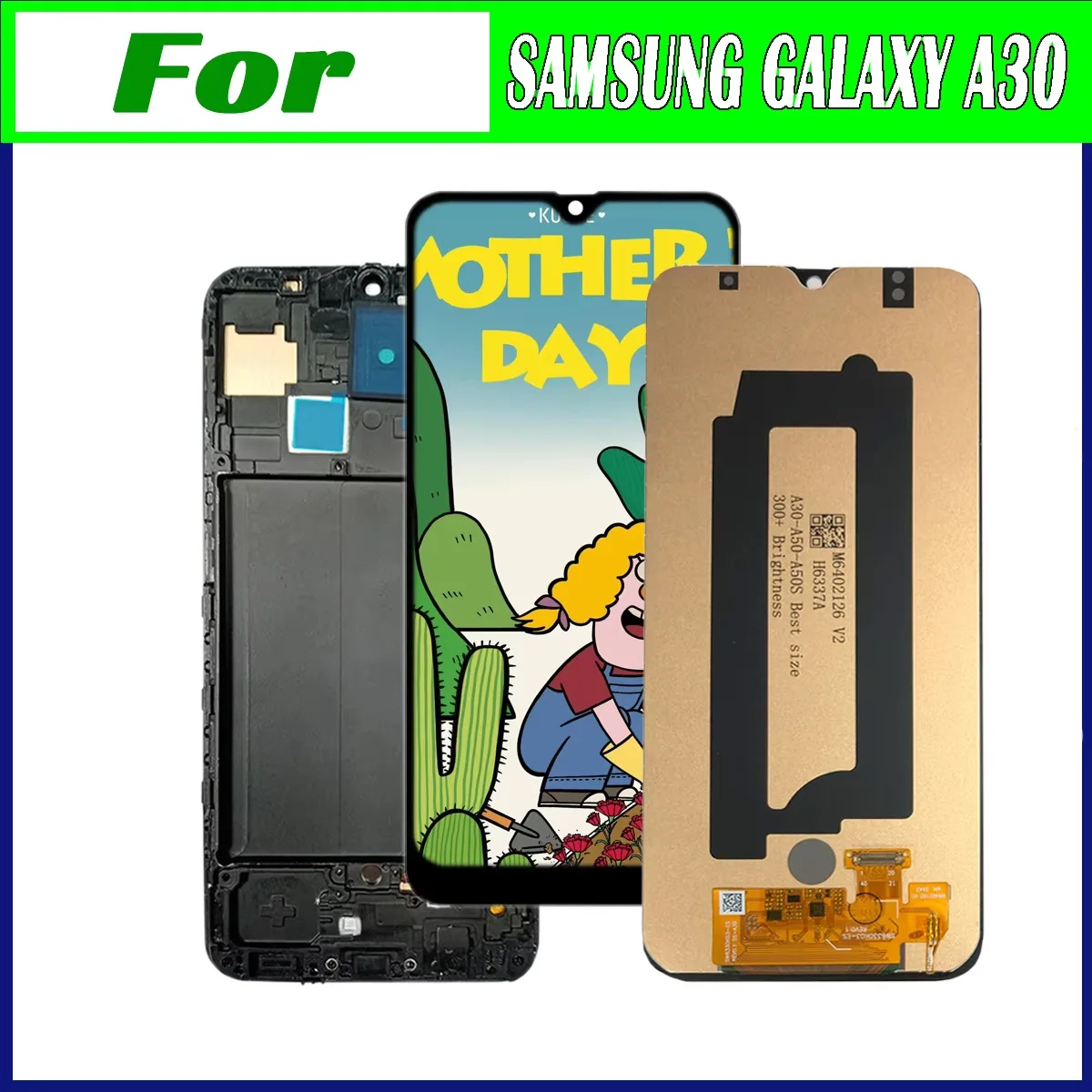 LCD para Samsung Gaxlay A30 SM-A305F/DS A305GT/DS pantalla Lcd con marco para Samsung Gaxlay A30 pantalla táctil Lcd