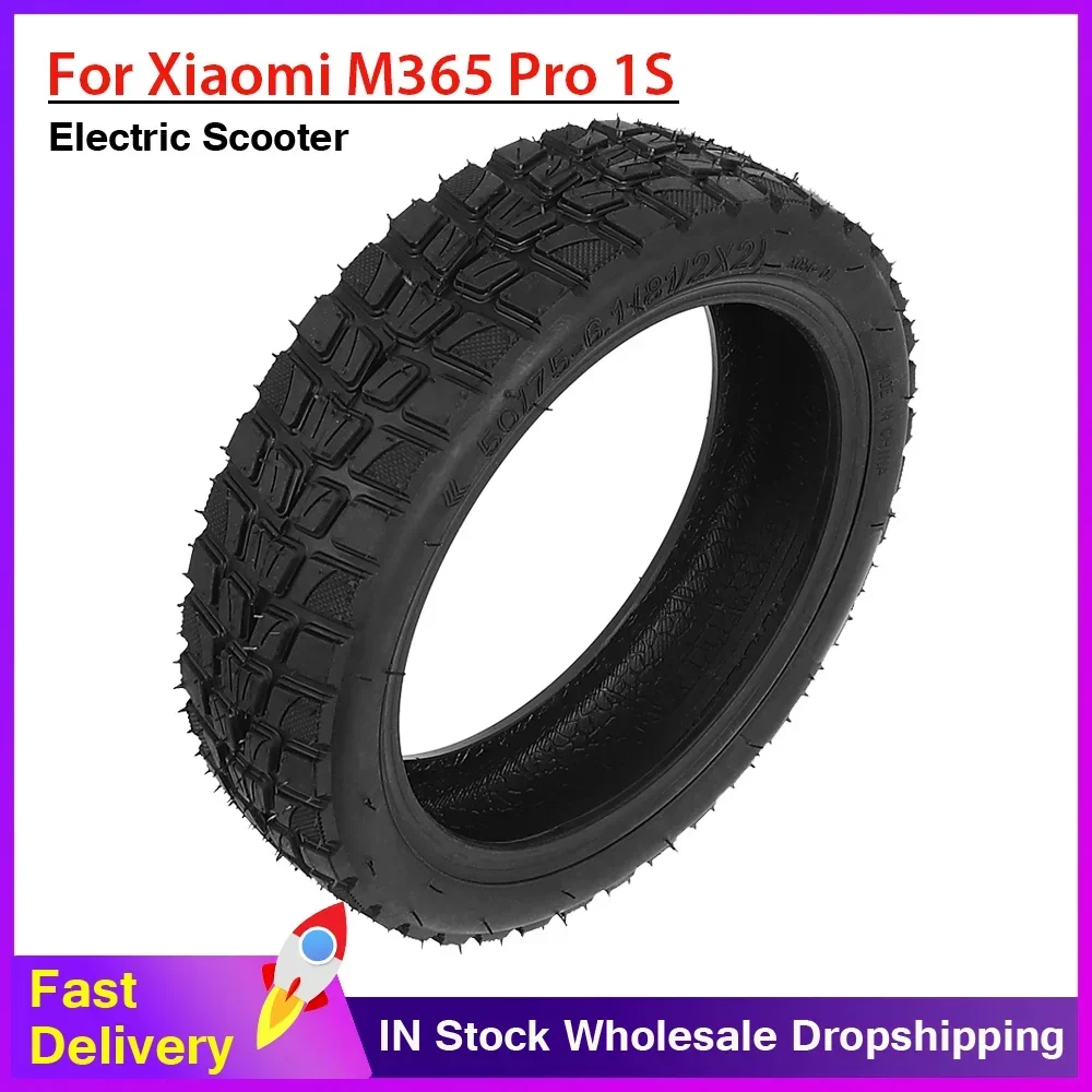 8.5 بوصة 50/75-6.1 إطار هوائي للطرق الوعرة لسلسلة Xiaomi M365 1S سكوتر كهربائي 8 1/2x2 قطع غيار الإطارات الخارجية