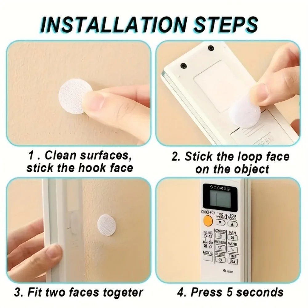 100/1000 pairs of 10/15/MM round strong dot tape, DIY self-adhesive round dot tape, round hook and loop tape, strong adhesion