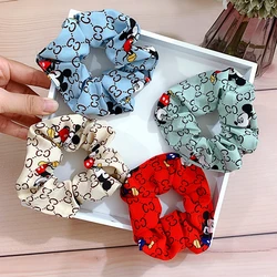 Korean Fashion Chiffon Hair Ties Temperament Elegant French Flower Pearl Large Intestine Tie Head Rope Rubber Band Accessories