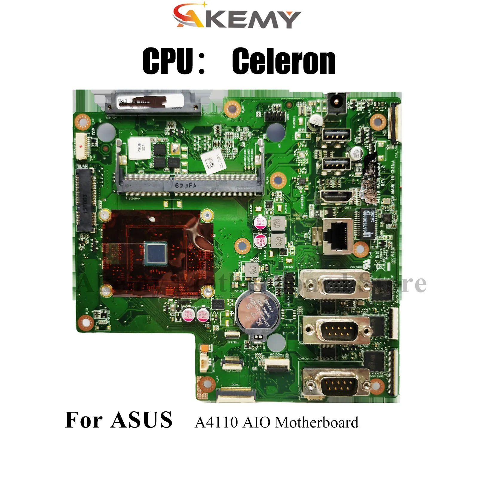 

A4110 Laptop Motherboard For ASUS AIO A4110 PRO Mainboard With Celeron CPU 100% tests OK fast shipping High quality