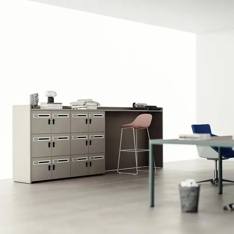 Modern White Wooden Locker Low Cabinet with Storage Function for Office and Home Furniture