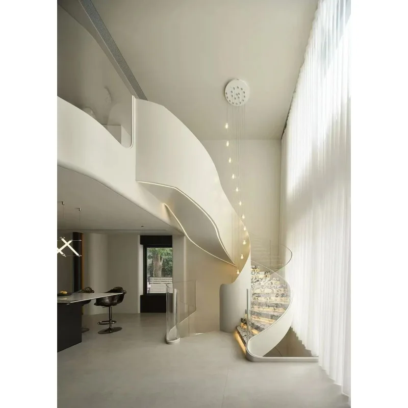 custom.High-end hotel modern style stairs.stairs, metal stairs, steel stairs, steel stairs.