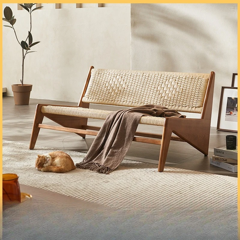 

Rattan Chair Double Medieval Ratta Nordic Chandigarh Modern Homestay Leisure Chair Wabi Wind Rope