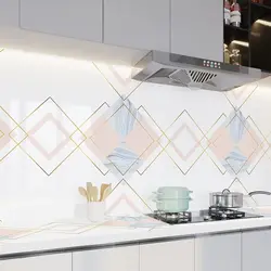 kitchen oil proof waterproof thick Anti scalding self adhesive PVC stickers muebles armarios de cocina armarios de cocina vinyl