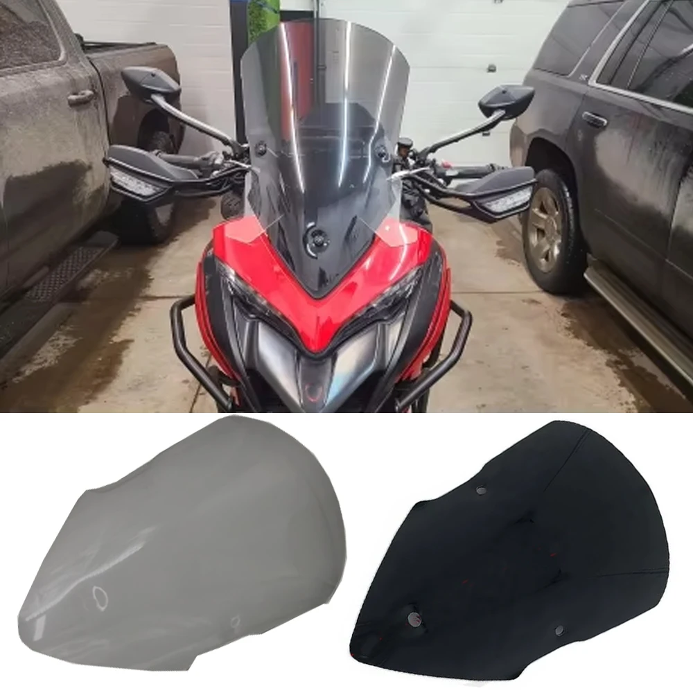 

For Ducati Multistrada V2 S 2022 V2S Windscreen Windshield Motorcycle Accessories Wind Deflector Touring Screen Fairing Gray New