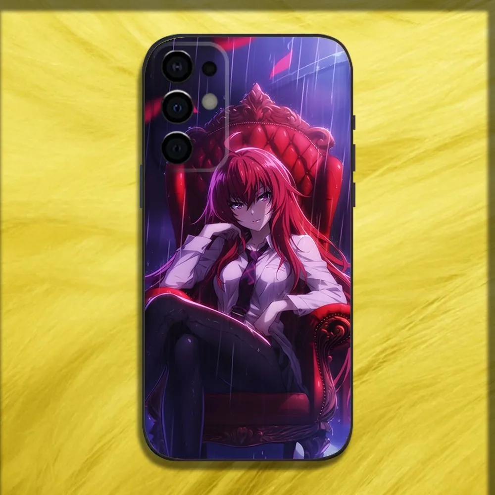 R-Rias Gremory High Phone Case For Samsung S24,S21,S22,S23,S30,Ultra,S20,Plus,Fe,Lite,Note,10,9,5G Black Soft Cover