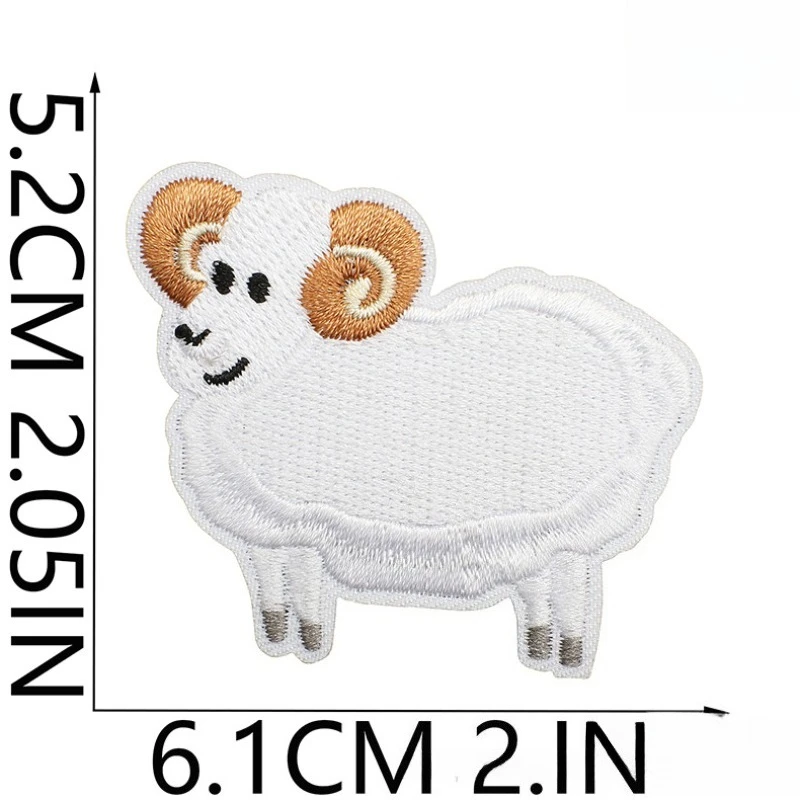 Civet Embroidery Cloth Sticker Cartoon Animal Patch Sticker Fox Brown Bear Children's Clothing Decorative Embroidery Stamp