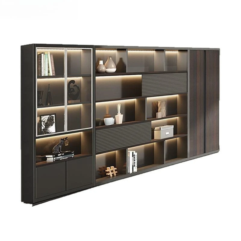 

Легкая роскошная офисная мебель, деревянный шкаф для хранения, книжный шкаф, шкаф для хранения данных, офисные многослойные офисные документы