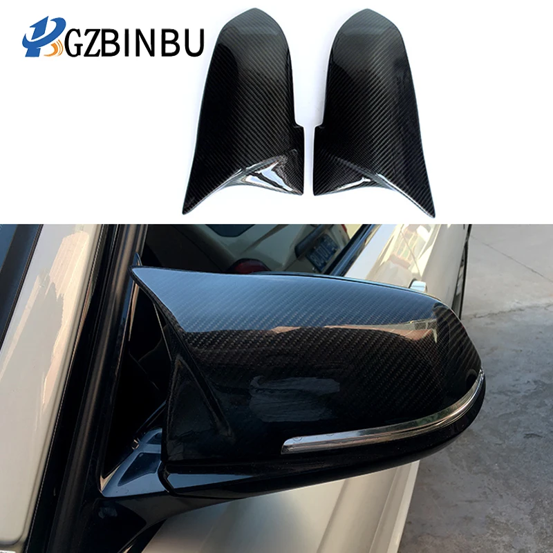 

For BMW 3 Series F30 F31 320i 328i 330i 335i Sedan & Touring Auto Car Rear View Side Mirror Cover Trim Carbon Fiber Style