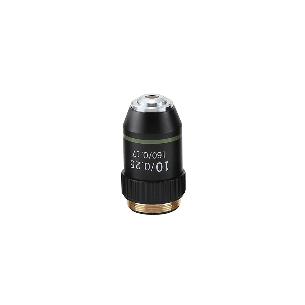 Objective Lens 4X 20X 40X 60X 100X S Oil For Biological Microscope 20.2mm RMS Achromatic Design Laboratory Instrument