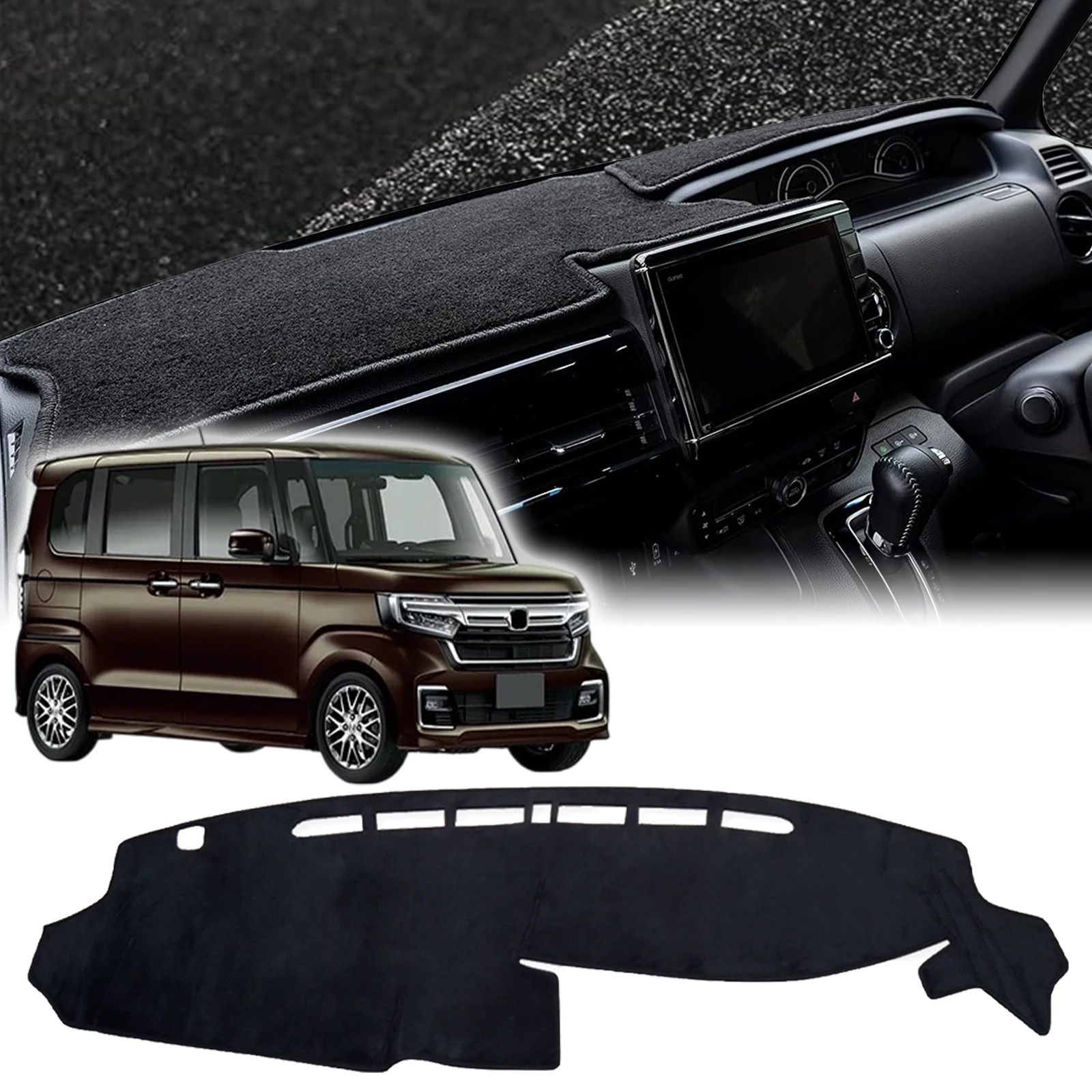 

fit for Honda N-BOX 2017-2022 NBOX N BOX JF3 JF4 Car Accessories Dashmat Dashboard Cover Pad DashMat Sunshade Protective Carpet