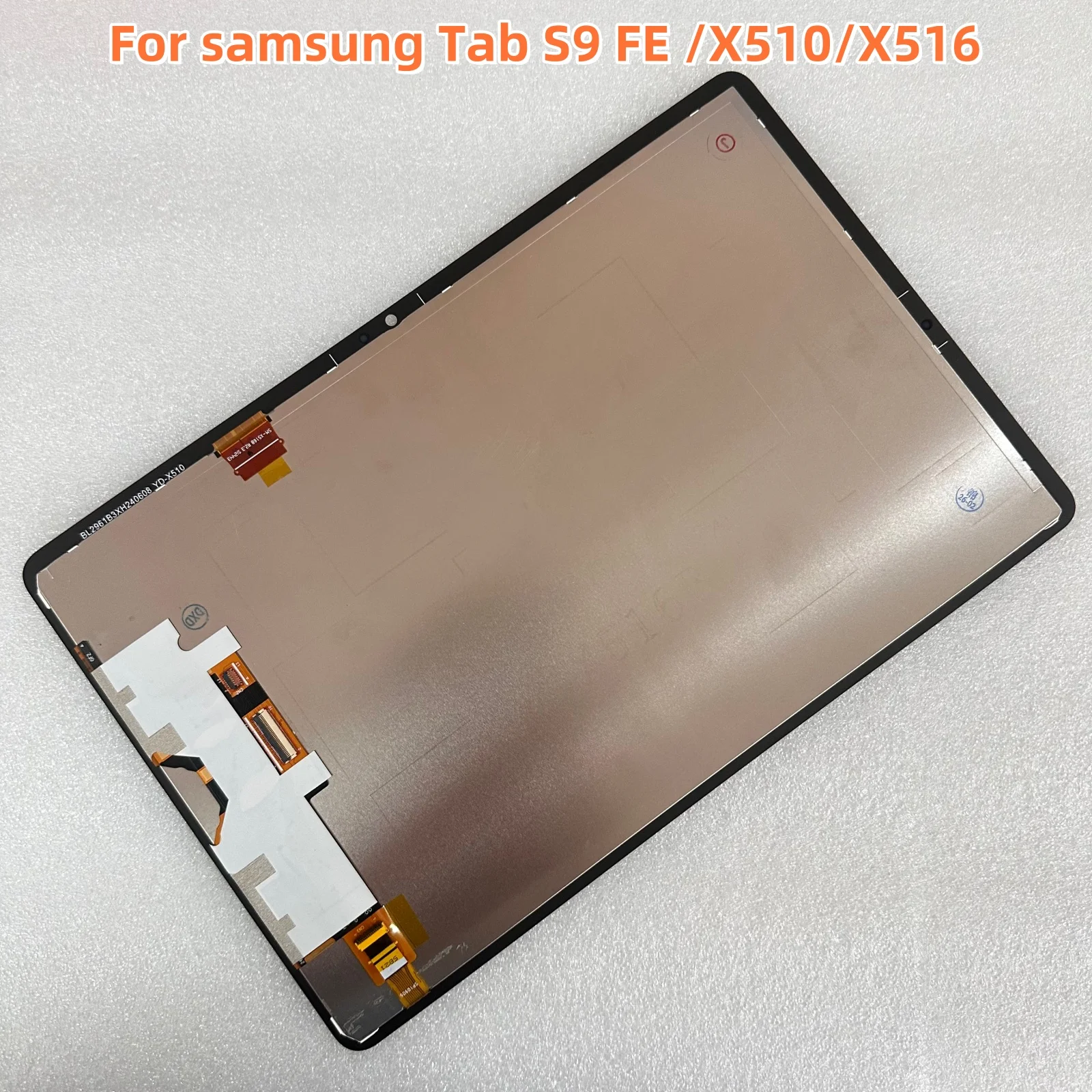 109インチ-テキスト対応lcd-タブレットs9-fe-sm-x510-sm-x516b-x510-x516b用-lcdディスプレイアセンブリ-タッチスクリーンデジタイザー交換部品