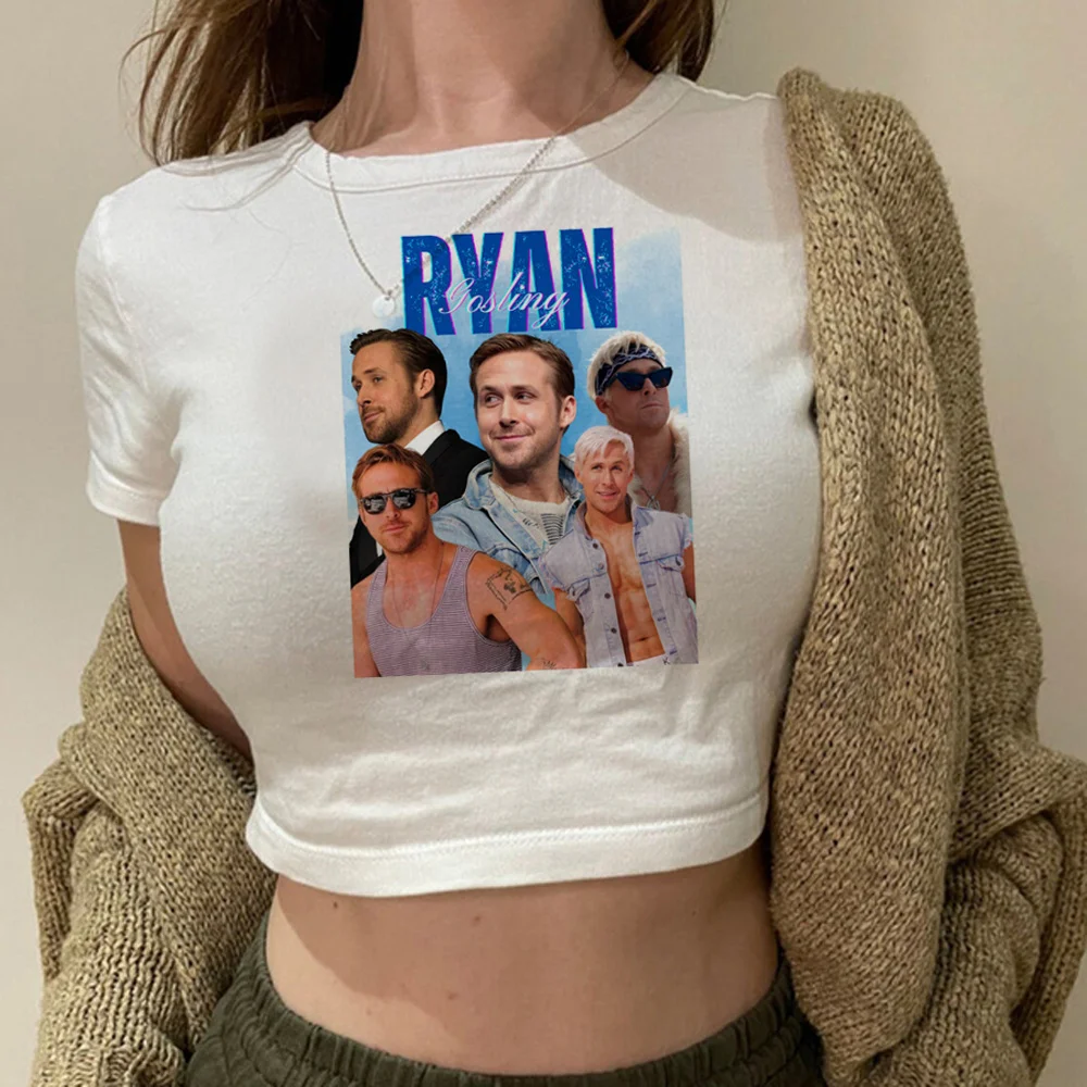 Ryan Gosling vintage fairy grunge  crop top Woman fairy grunge  vintage graphic  90s clothes crop top