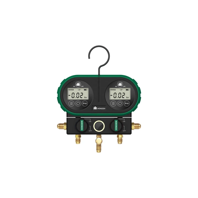 High Quality Aluminum Alloy Digital Manifold Pressure Gauge Or Manifold Gauge Set HS-DVS60-101A