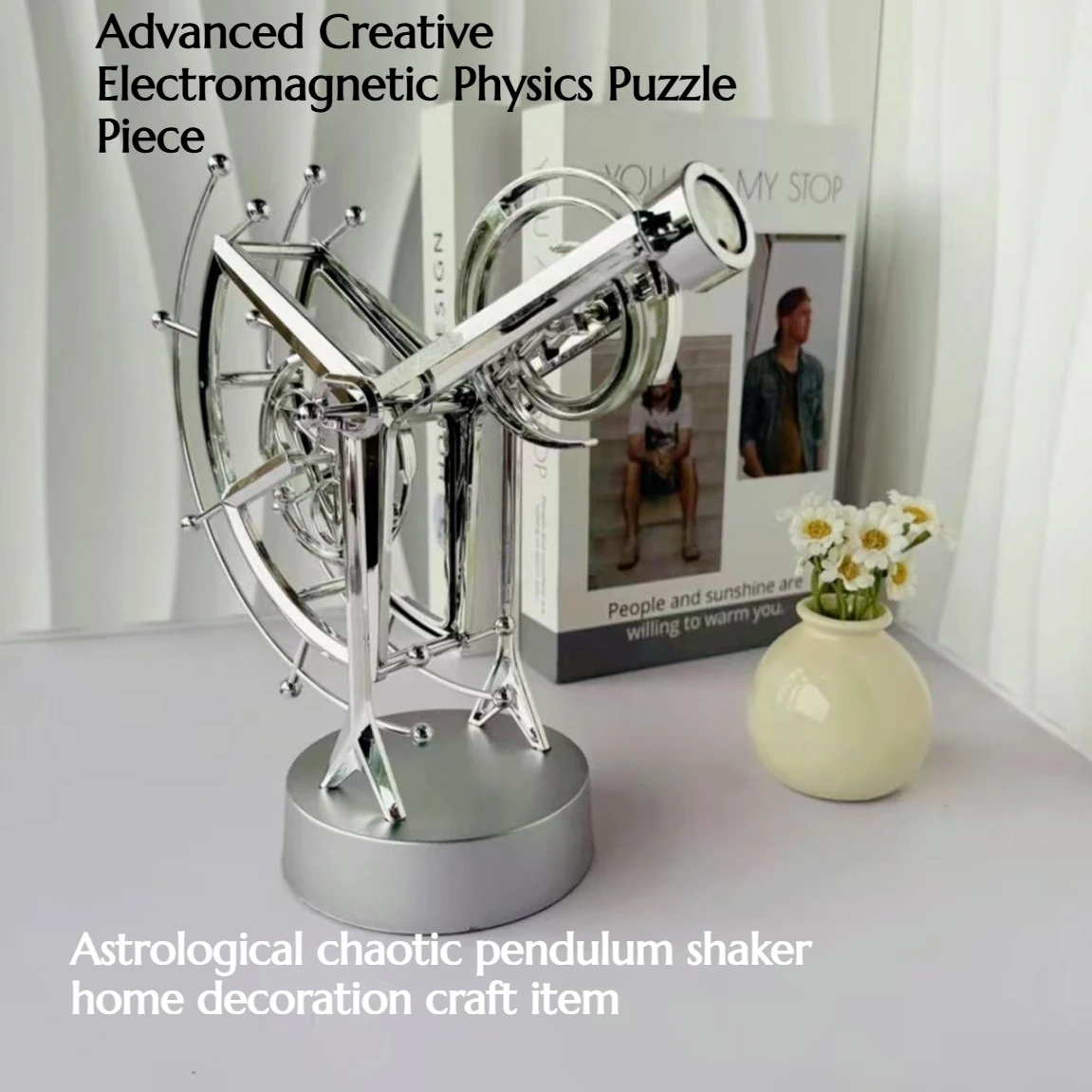 NEW Creative Perpetual Motion Instrument Pendant Celestial Chaos Pendulum Shaker Home Decoration Craft Gift