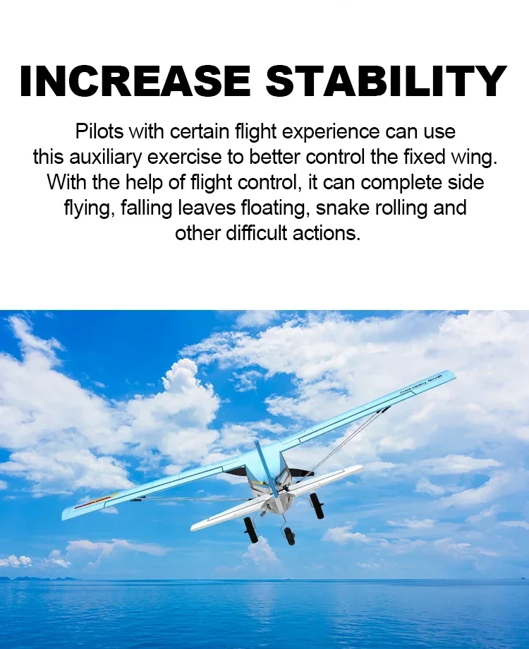 Qidi560 RC Flugzeug Moore M7 Off-road 4CH Fernbedienung Flugzeug Bürstenlosen Starrflügel Flugzeug Modell EPP Schaum Spielzeug für Kinder – Detail 15