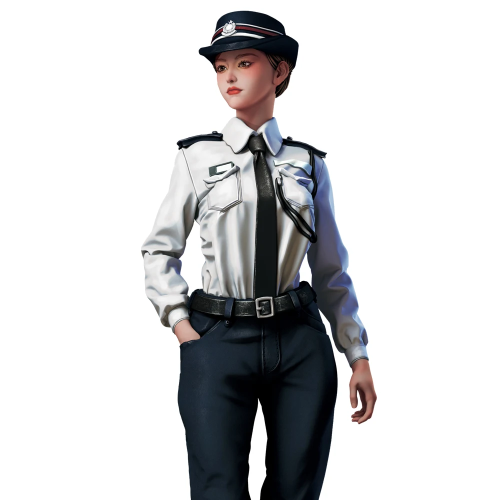 OceanCosmos miniatures, Original, Hong Kong police Female Superintendent, girl, Resin unpainted Model kit figure GK