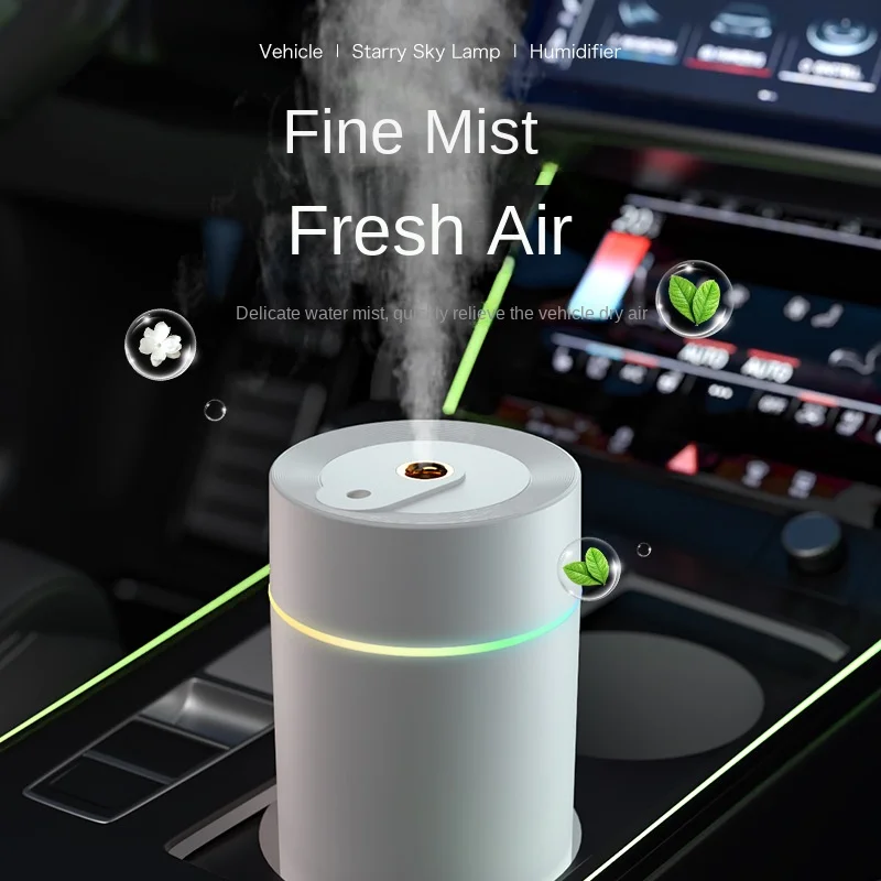 Mini USB Car Humidifier 2024 Creative Starry Sky Aromatherapy Diffuser for Office Home